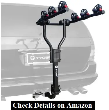Tyger Auto TG-RK3B101S 3-Bike Hitch Mount Bicycle Carrier Rack