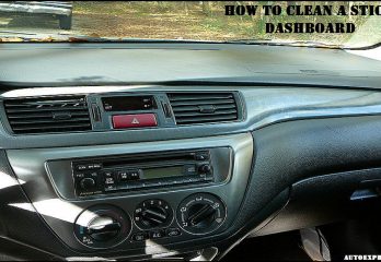 How to Clean a Sticky Dashboard