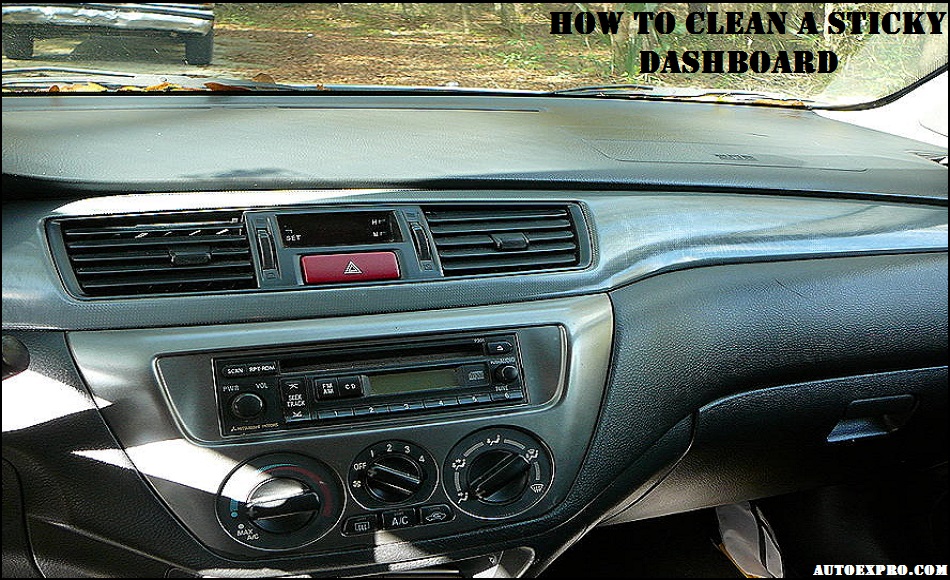 How to Clean a Sticky Dashboard