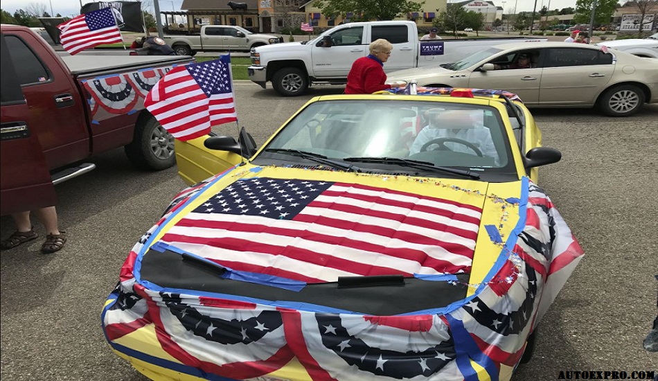 Decorate Car with Flag