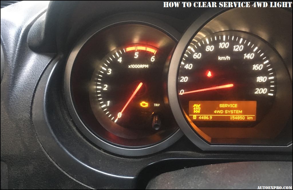 How To Clear Service 4wd Light