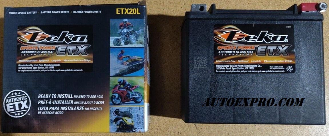 Deka Power Sports ETX20L Battery