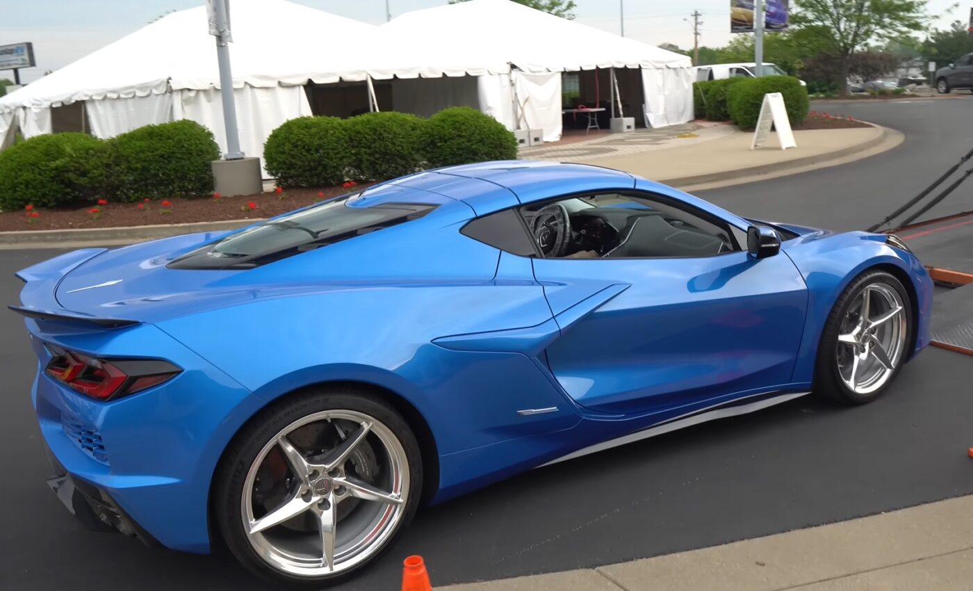 Blue Color Corvette E-Ray