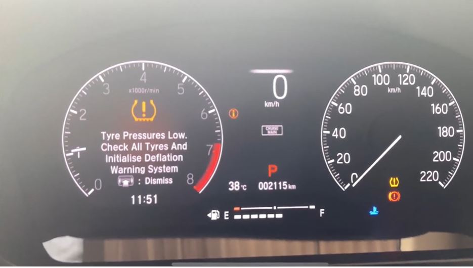 Test The Low Pressure Warning Signal